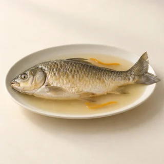 白煮鲤鱼
