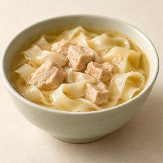黄雌鸡馎饦