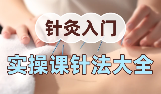 针灸入门-实操课针法大全