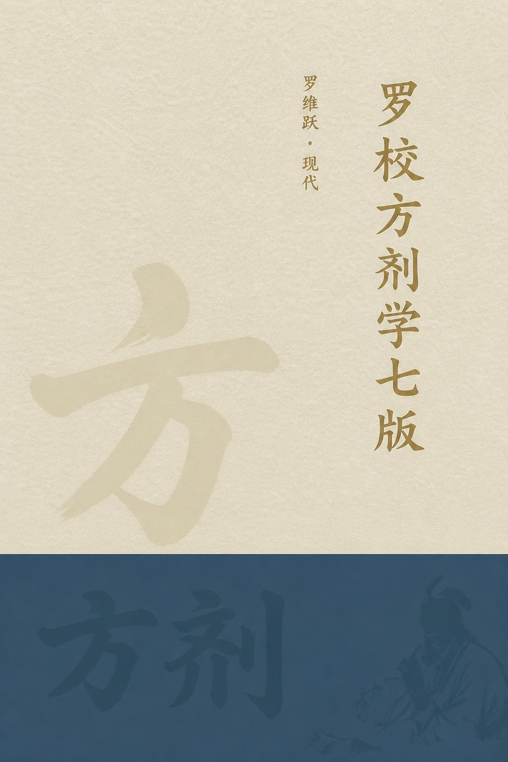 罗校方剂学七版